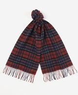 Barbour Lambswool Tartan Scarf Cordovan