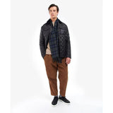 Barbour Lambswool Tartan Scarf In Olive Night