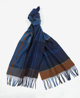 Barbour Lambswool Tartan Scarf Midnight