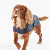 Barbour Large Quilted Dog Coat In Navy