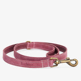 Barbour Leather Dog Lead in Pink