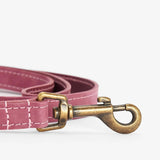 Barbour Leather Dog Lead in Pink