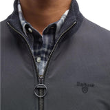 Barbour Leyburn Knitted Gilet In Black Carbon