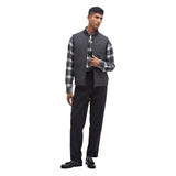 Barbour Leyburn Knitted Gilet In Black Carbon