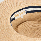 Barbour Lily Straw Boater Hat Natural