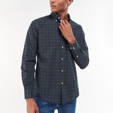 Barbour Lomond Tailored Shirt in Olive Night