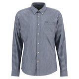 Barbour Longfield Striped Tailored Shirt In Navy