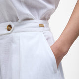 Barbour Lucy Wide-Leg Trousers In White