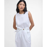Barbour Lucy Wide-Leg Trousers In White