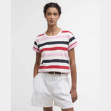 Barbour Lyndale T-Shirt In Poppy Red