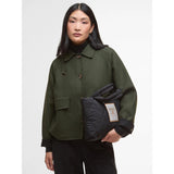 Barbour Mariah Quilted Mini Tote Bag In Black Ancient