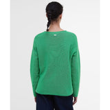 Barbour Marine Crew Neck Jumper In Kelly Green