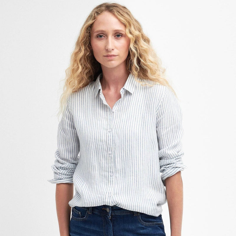 Barbour chambray best sale shirt
