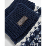 Barbour Marlow Fair Isle Gloves In Navy