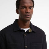 Barbour Marltown Tailored Wool-Blend Overshirt In Navy Marl