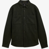 Barbour Marltown Tailored Wool-Blend Overshirt In Sage
