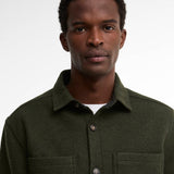 Barbour Marltown Tailored Wool-Blend Overshirt In Sage