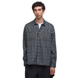 Barbour Men's Alston Relaxed Jacquard Shirt In Navy