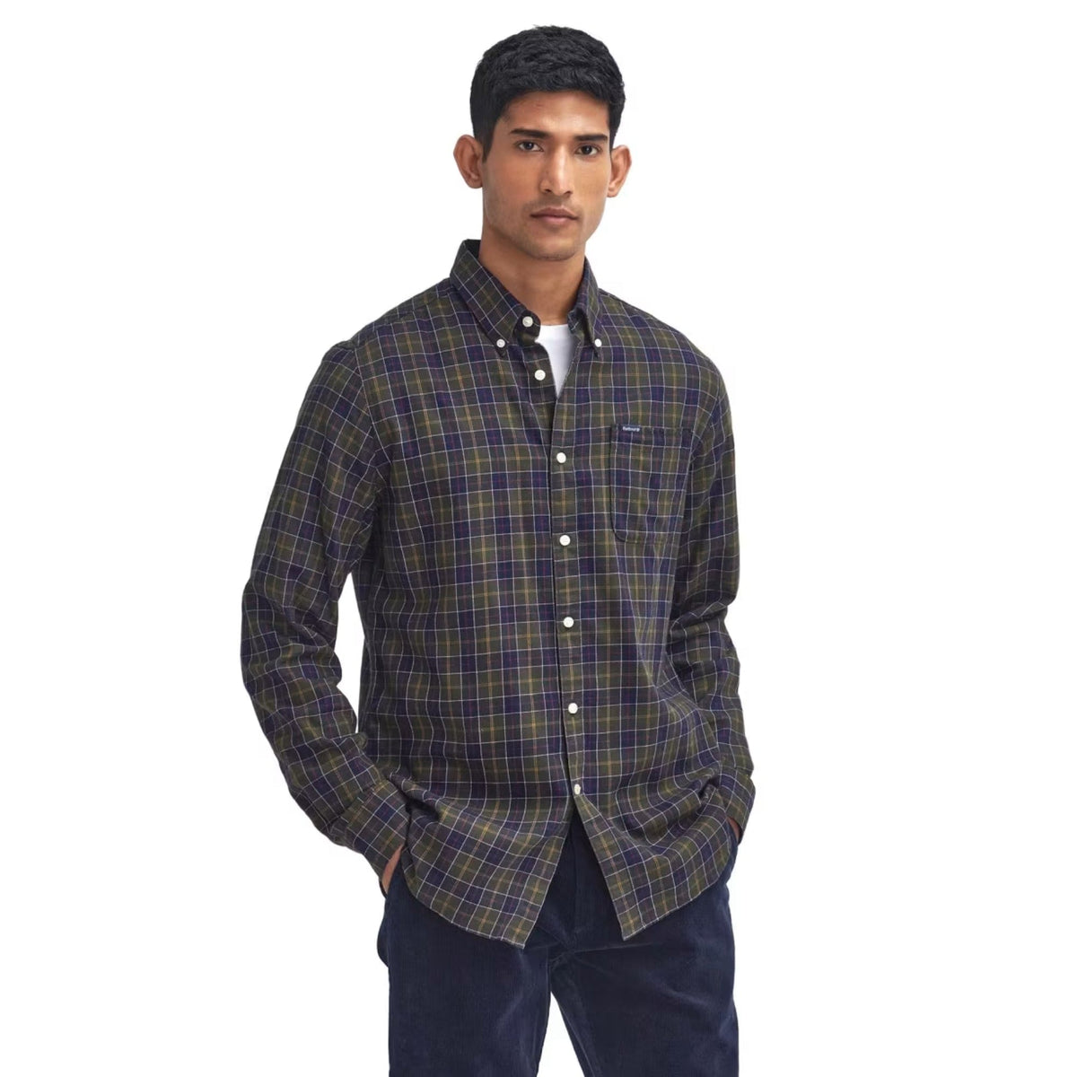 Barbour Lutsleigh Shirt In Navy Marl