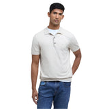 Barbour Men's Buston Short Sleeve Knitted Polo Shirt In Antique White
