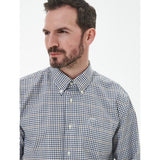 Barbour Men's Henderson Regular Thermo Weave Checked Shirt In Whisper White