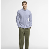 Barbour Men's Nelson Gingham Long Sleeved Tailored Shirt Blue