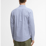 Barbour Men's Nelson Gingham Long Sleeved Tailored Shirt Blue
