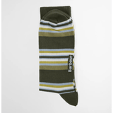 Barbour Men's Summer Stripe Socks Olive/Navy - 2 Pack