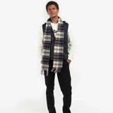 Barbour Men's Wool Cashmere Tartan Scarf In Autumn Dress