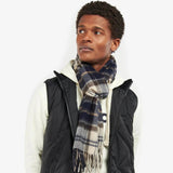Barbour Men's Wool Cashmere Tartan Scarf In Autumn Dress