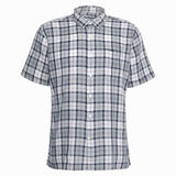 Barbour Midfield Tartan Regular Short-sleeved Shirt In Bleached Pine Tartan