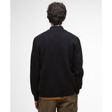 Barbour Men's Milburn Knitted Zip-Up Jumper In Black