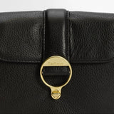 Barbour Mini Rosa Leather Crossbody Bag Black
