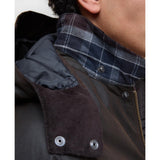 Barbour Modern Beaufort Waxed Jacket In Dark Brown/Midnight Oak