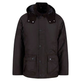 Barbour Modern Beaufort Waxed Jacket In Dark Brown/Midnight Oak