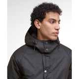 Barbour Modern Beaufort Waxed Jacket In Dark Brown/Midnight Oak