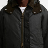 Barbour Modern Beaufort Waxed Jacket In Sage/Shadow Classic