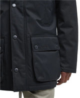 Barbour Modern Border Showerproof Mac In Black