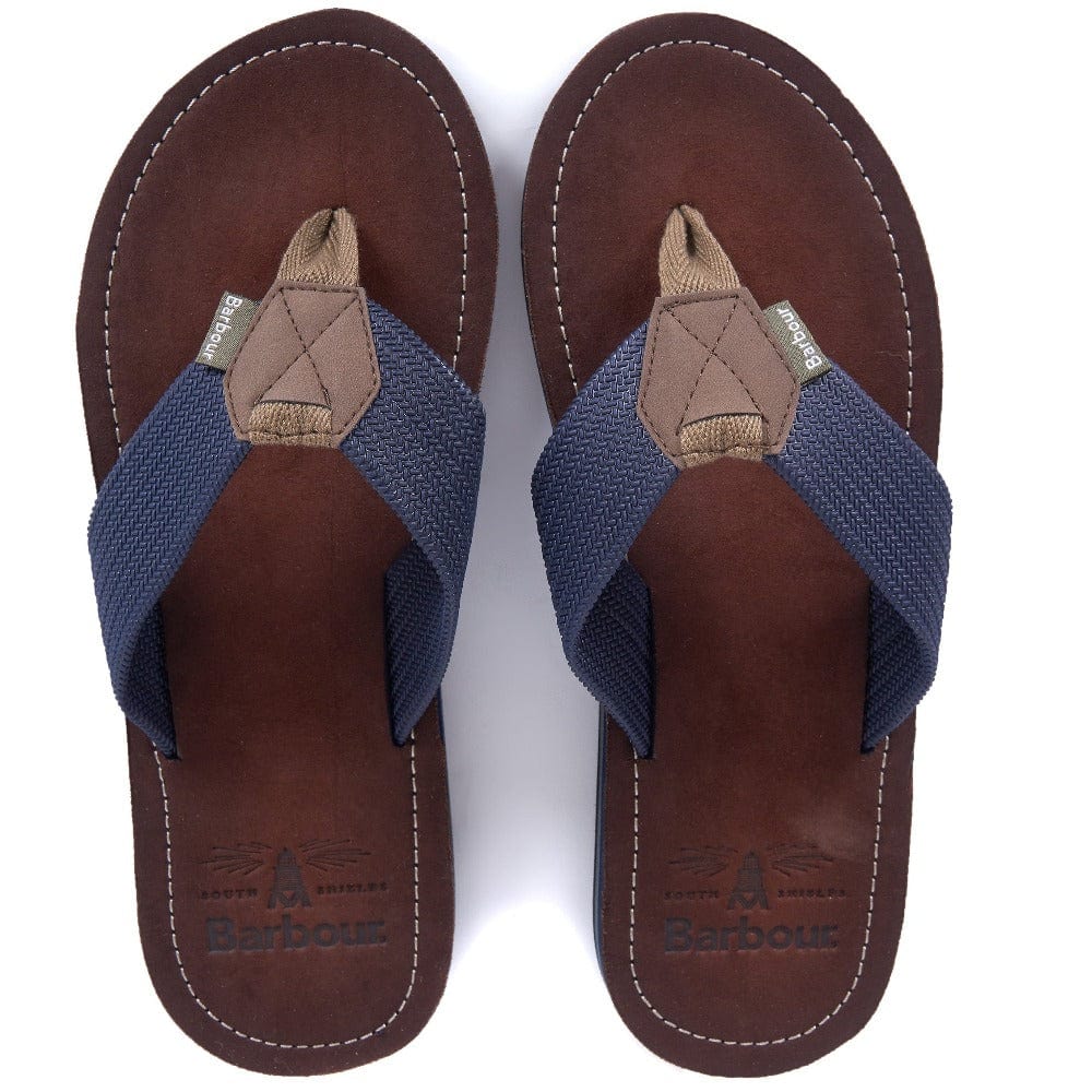 Vilbrequin Men Beach Flip flops Piranhas Navy display picture 2