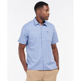 Barbour Nelson Short-Sleeved Regular Shirt in Blue