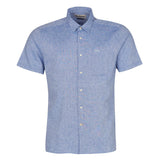 Barbour Nelson Short-Sleeved Regular Shirt in Blue