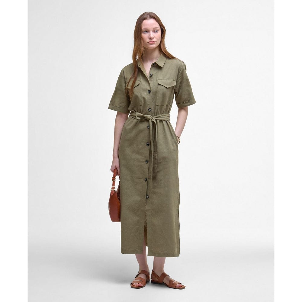 Barbour Macy Midi Dress In Navy