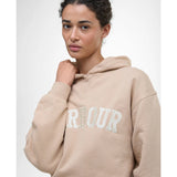 Barbour Northumberland Hoodie In Pale Camel