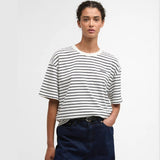 Barbour Oakley Striped T-Shirt In White