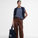 Barbour Otterburn Striped T-Shirt In Navy/White