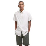 Barbour Oxford Men's Barbour Oxtown Short Sleeve Tailored Shirt In Oatmeal