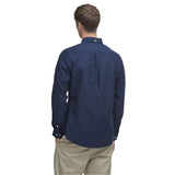 Barbour Oxford Tailored Long-sleeved Striped Shirt In Navy