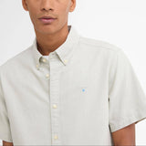 Barbour Oxtown Oxford Tailored Short-Sleeved Shirt in Sea Green
