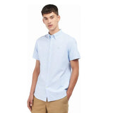 Barbour Oxtown Short Sleeve Tailored Shirt In Sky