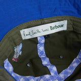Barbour Paul Smith Loves Barbour Domed Bucket Hat In Khaki